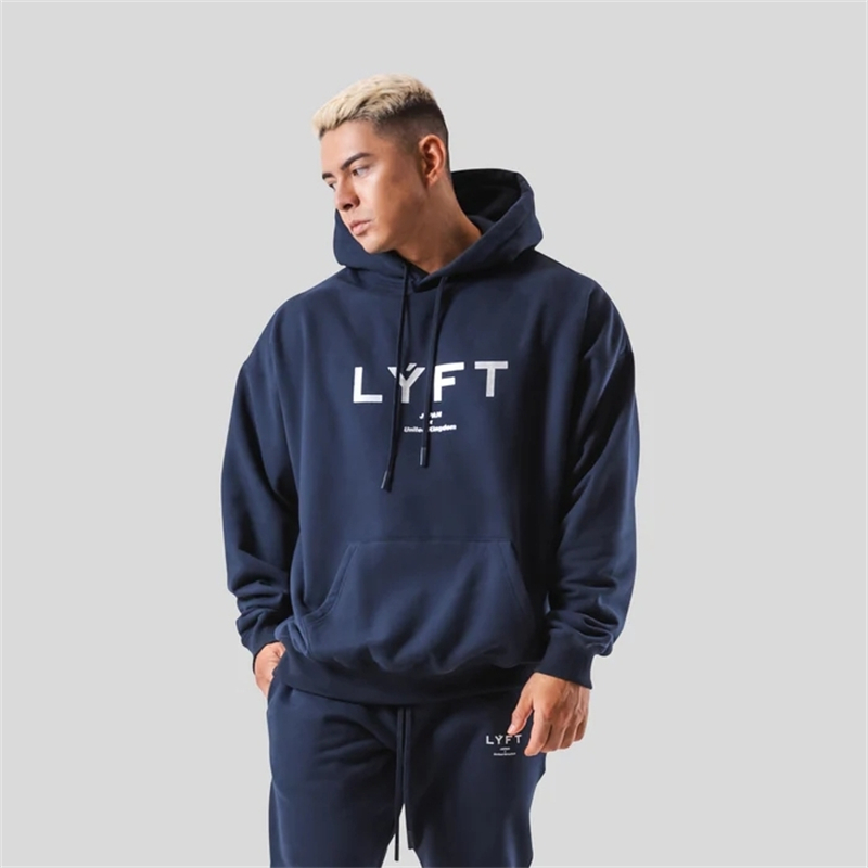 Streetwear Brand In Japan - LYFT-Hoodies de logotipo clássico casual masculino,