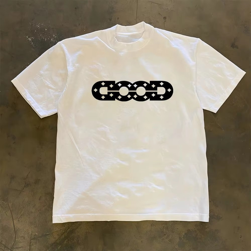 Streetwear Brand With A Logo - Camiseta Branca com Logo GOOD, Estilo