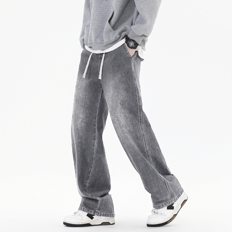Streetwear Brand Jeans - Calças Jeans Largas de Estilo Coreano