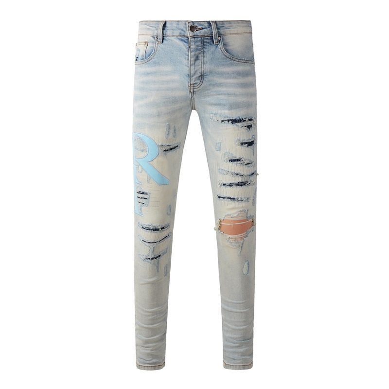 Streetwear Brand Jeans - Calças Jeans Masculinas de Luxo Estilo