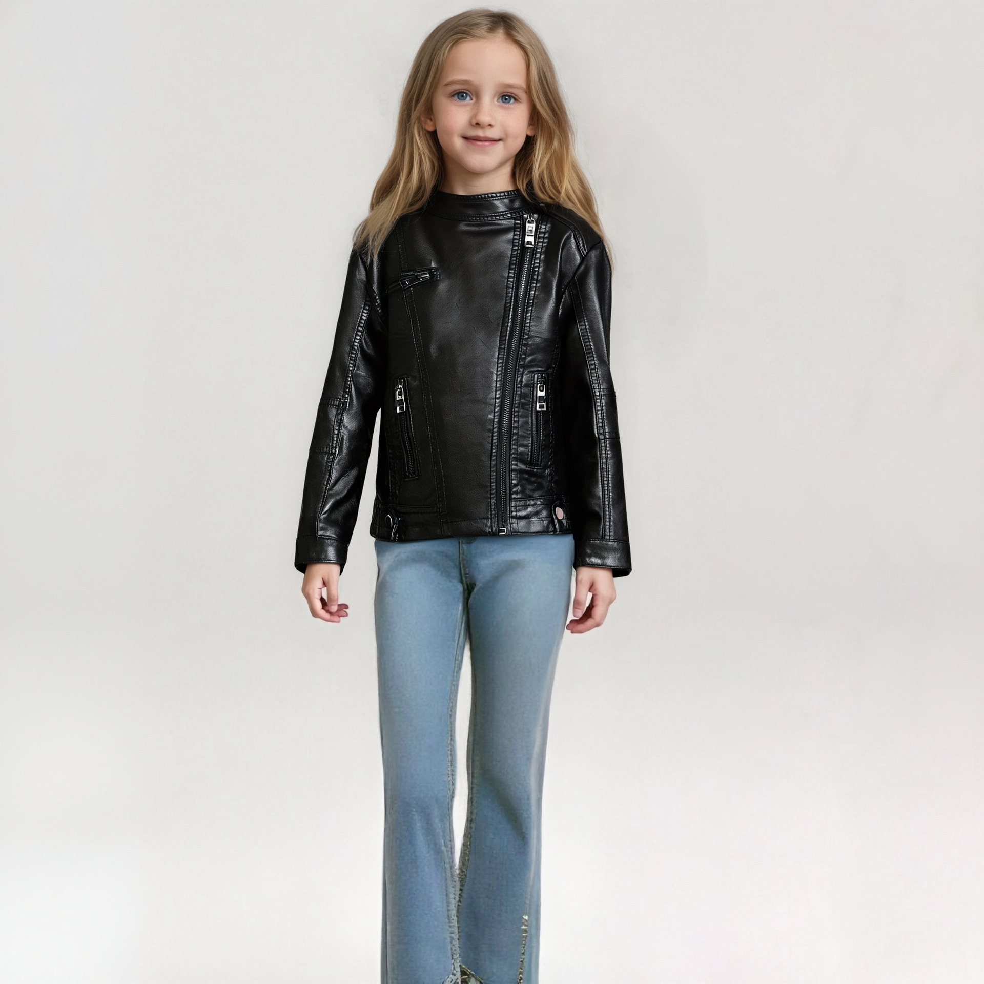 Streetwear Brand Logo Design - 2-12y ano novo meninas preto rock