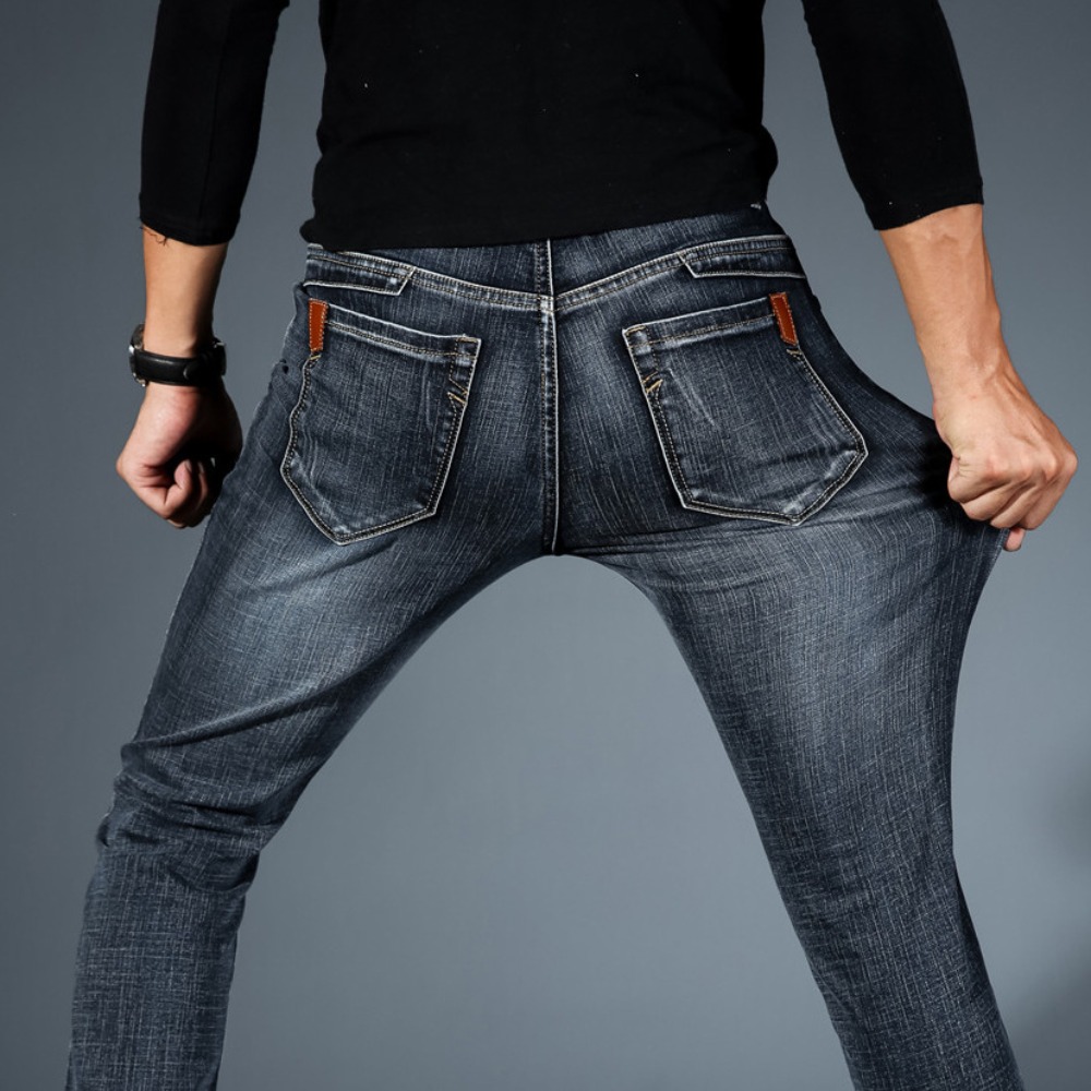 Moda minimalista estiramento j - Streetwear Brand Jeans avaliação e preço