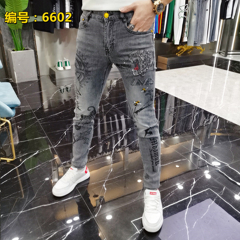 Harajuku moda streetwear jeans - Streetwear Brand Jeans avaliação e preço