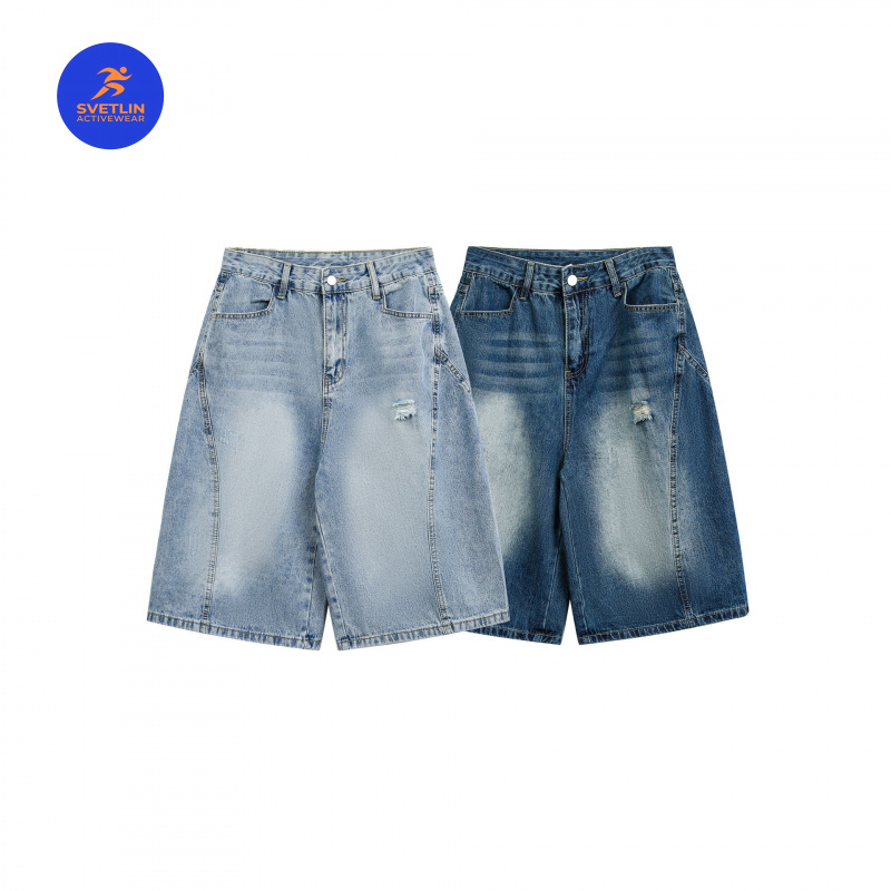 Shorts jeans de luxo MAQVOB, t - Streetwear Brand Jeans avaliação e preço