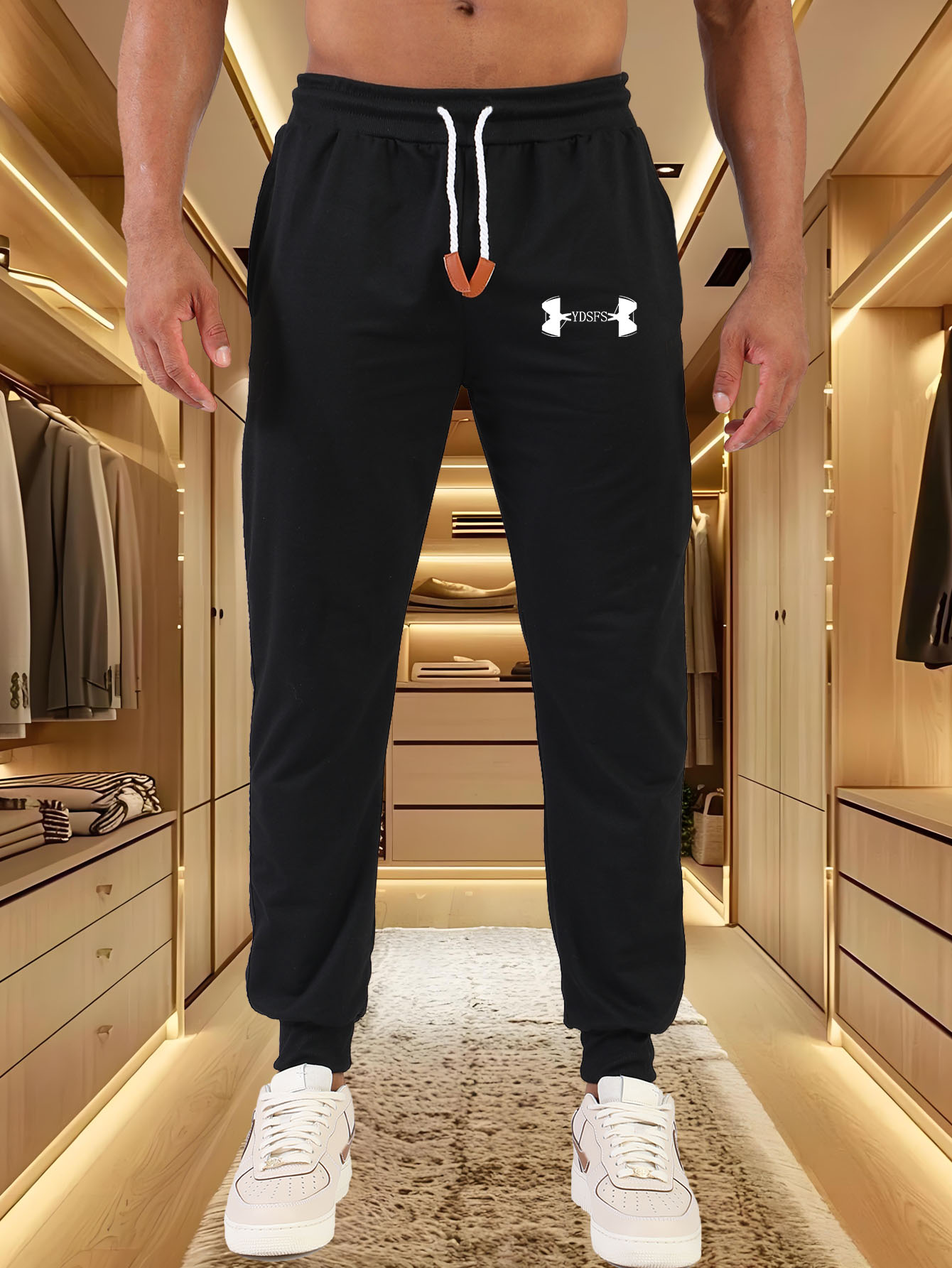 Calças Jogger Masculinas com E - Streetwear Brand With A Logo avaliação e preço