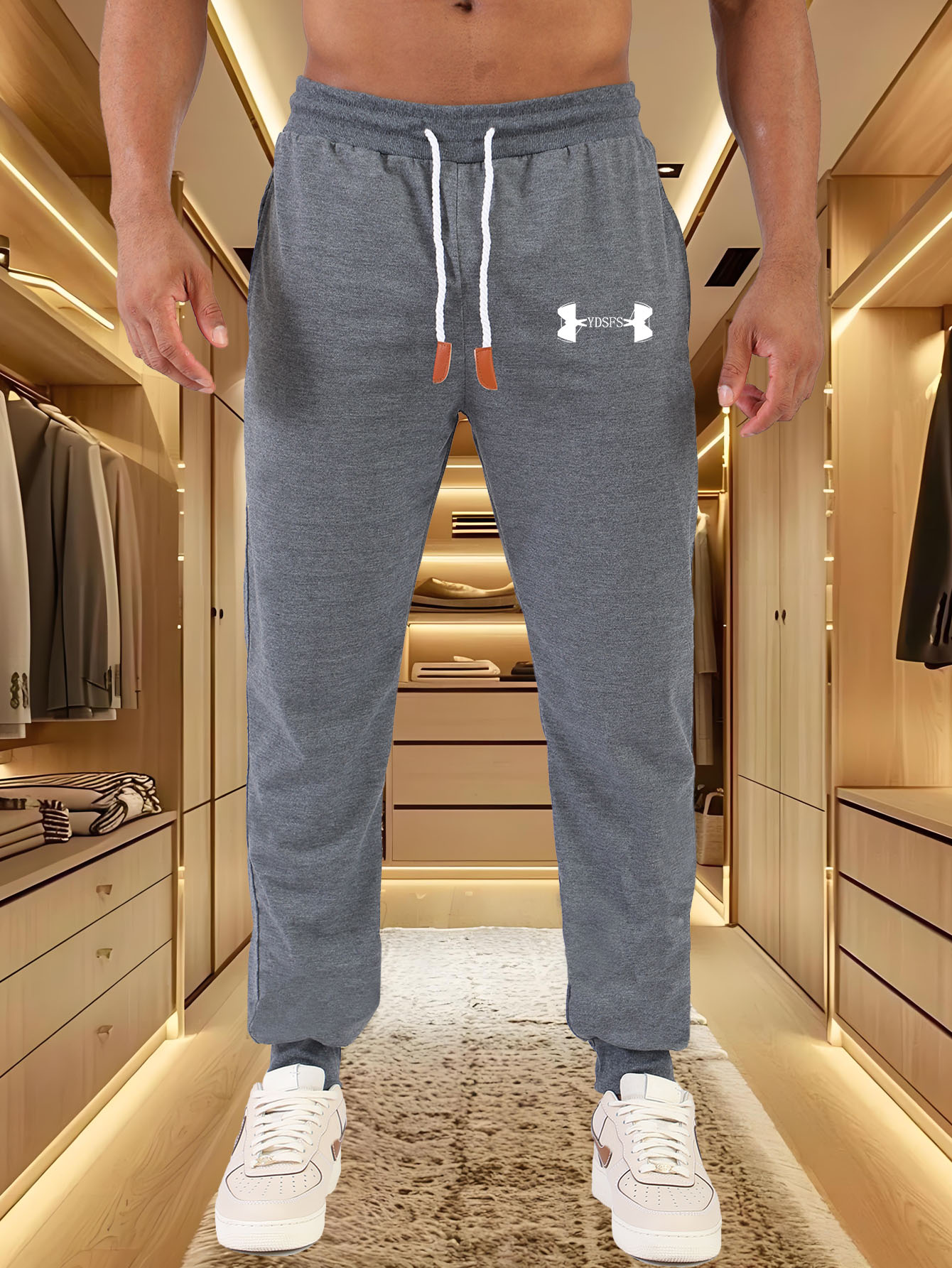 Calças Jogger Masculinas com E - Streetwear Brand With A Logo avaliação e preço