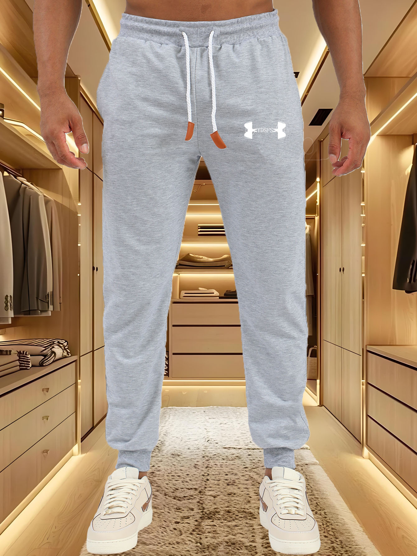 Calças Jogger Masculinas com E - Streetwear Brand With A Logo avaliação e preço